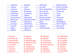 Teacher s Take Out  States and Capitals   Free Study Guide     Pinterest U S  Expansion  Color by History