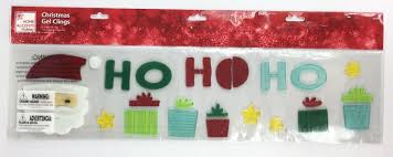 Home Accents Holiday Christmas Gel Window Clings Decorations Ho Ho Ho