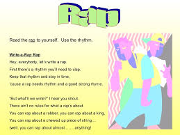 Poetry is used to intensify expressions of feelings and ideas through style and rhythm. Writing A Verse Rap