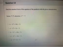 Solved Question 13 Find The Standard