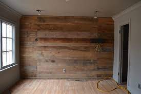 Unfinished Wooden Basement Wall Panels
