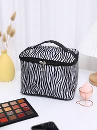 1pc zebra pattern cartoon cosmetic bag