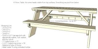 Easy Picnic Table Free Plans