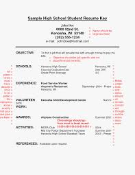 Sample Resume For High School Student With No Job Experience Best Of