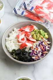 homemade sushi bowls with y mayo