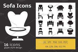 Sofa Icons Set Icon Set Icon