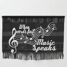 Words Fail Speaks Wall Hanging