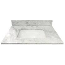 Cap off your bathroom vanity with a gorgeous marble or granite countertop that will look amazing and hold up for years and years. Brown Vanity Tops You Ll Love In 2021 Wayfair