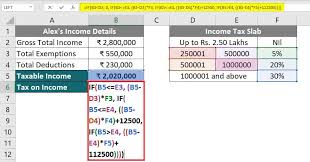 Calculate Income Tax In Excel Ay 2023