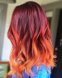 Wavy strawberry blonde ombre hair. 20 Radical Styling Ideas For Your Red Ombre Hair