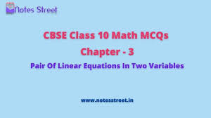 Cbse Class 10 Math Mcqs Chapter 3