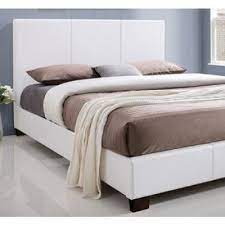 kelsey queen white upholstered bed