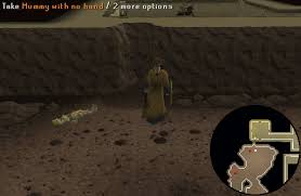 In the cutscene jonathan parkey, montcalfe's claimed enemy, will come through the door with the missing fifth statue in one hand and a very large gun in the other. Missing My Mummy Runescape Guide Runehq