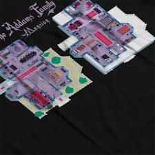 It is easier than ever to make a floor plan for a house with the advent of the internet. Addams Family Mansion Floor Plan Kid S T Shirt On Onbuy