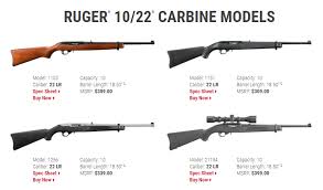 6 Best Ruger 10 22 Models Plinking Hunting Competition