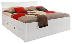 Die oberfläche kann mit einem trockenem oder feuchten tuch abgewischt werden. Weisses Bett Mit Led Beleuchtung Stauraum Kaufen