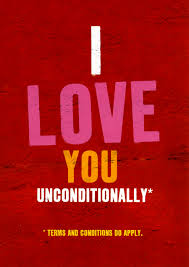 Funny Greetings Card I Love You Unconditionally Comedy Card Company