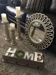 Dollar general really does have it all. Home Decor Mirror Dollar General Candle Sticks Burkes Home Sign Hobby Lobby Farmhouse Chic Decor Home Decor Mirrors Dollar General Diy