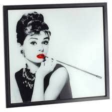 Audrey Hepburn Glitter Wall Art Picture