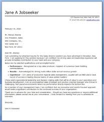 Cover Letter Sales Director Sample Resume Cover Letter