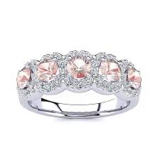 diamond halo anniversary wedding ring