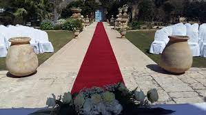 wedding red carpet service malta pink