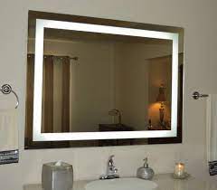 lighted led bathroom vanity mirror