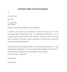 Formal Email Cover Letter Example A Sample Leave Request Examples