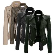 Jacket Angvns Us Shipping Stylish Women Ladies Faux Leather Power Shoulder Coat
