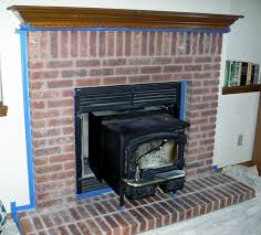 Faux Painted Brick Fireplace