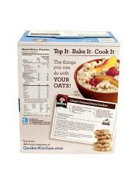 Vitamin a palmitate, calcium carbonate, and reduced iron. Quaker Oats Quick 1 Minute 100percent Whole Grain Oats 40 Oz Box Of 2 Packs Office Depot