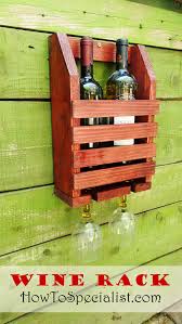 Build A Wine Shelf With Glass Rack