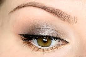 silver gold eyeshadow look coffee