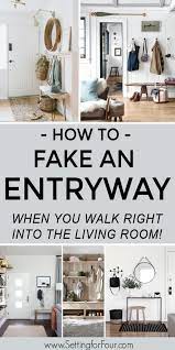how to fake an entryway enter right