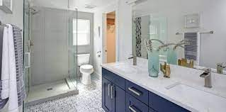 bathrooms with a low curb shower