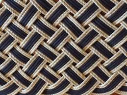 50 x 20 rope rug runner navy and