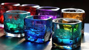 Colored Shot Glasses Made With Natural