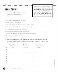 Verb Tense Worksheets Tenent Info
