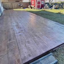 Backyard Stamped Concrete Patio