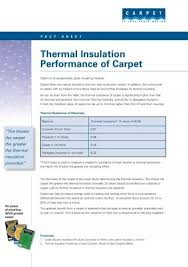 thermal insulation performance of