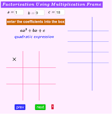 Multiplication Frame Algebraic