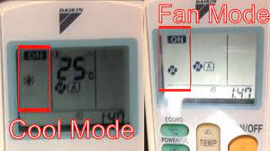 Do not touch the air conditioner until the surface temperature of. What Is Mode Button In Daikin Ac Remote Fan Mode Dry Mode And Cool Mode Youtube