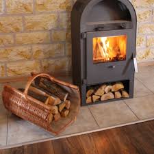 Fireplace Basket With Jute Firewood