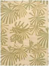 palms ii leaf rug tapis decor