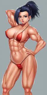 Muscular girl in sexy bikini 