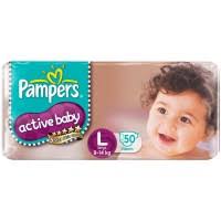 Pampers Active Baby Diapers Large    Pieces Online in India  Buy     Pampers Baby Dry Diapers Newborn To Small     Pieces
