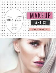 makeup artist face charts blank