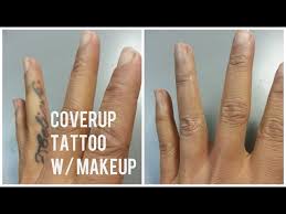 how to coverup your tattoo with makeup