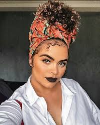 Wrap your hair with a satin scarf, sit under a hooded dryer or let it dry naturally. Bandana Scarf Hairstyles For Short Natural Hair Novocom Top
