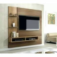 Brown Wooden Led Tv Wall Unit Features